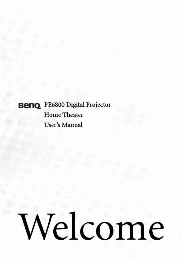 BenQ Home Theater System PE6800-page_pdf